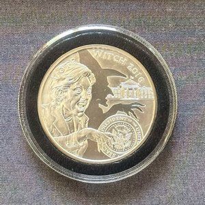 2017 Silver Shield VOTE WITCH - 1oz .999 Silver Medallion BU w/COA